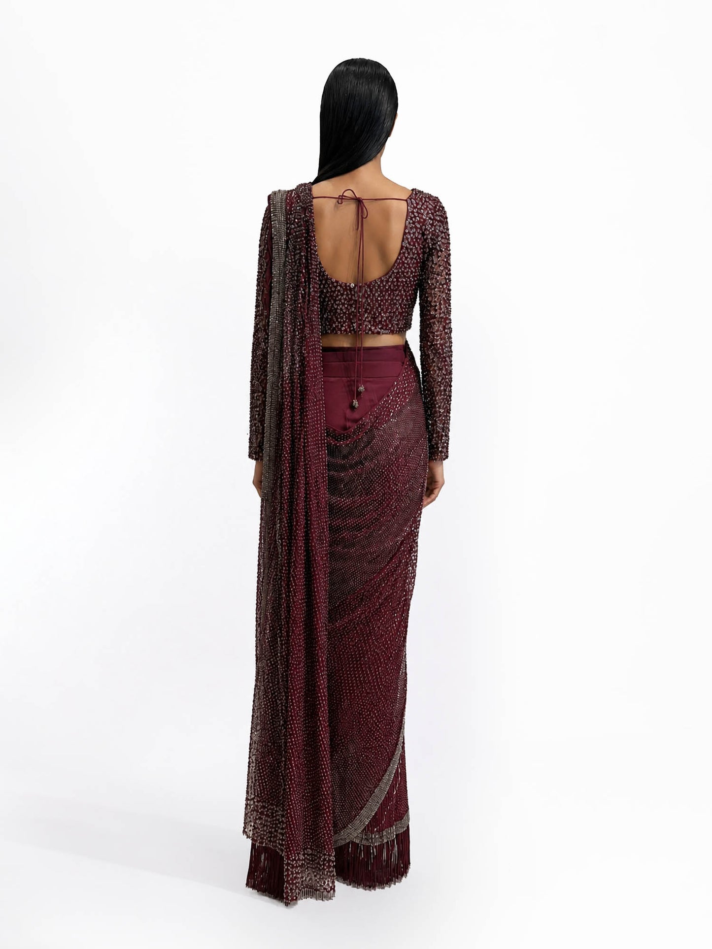 Fringe Saree