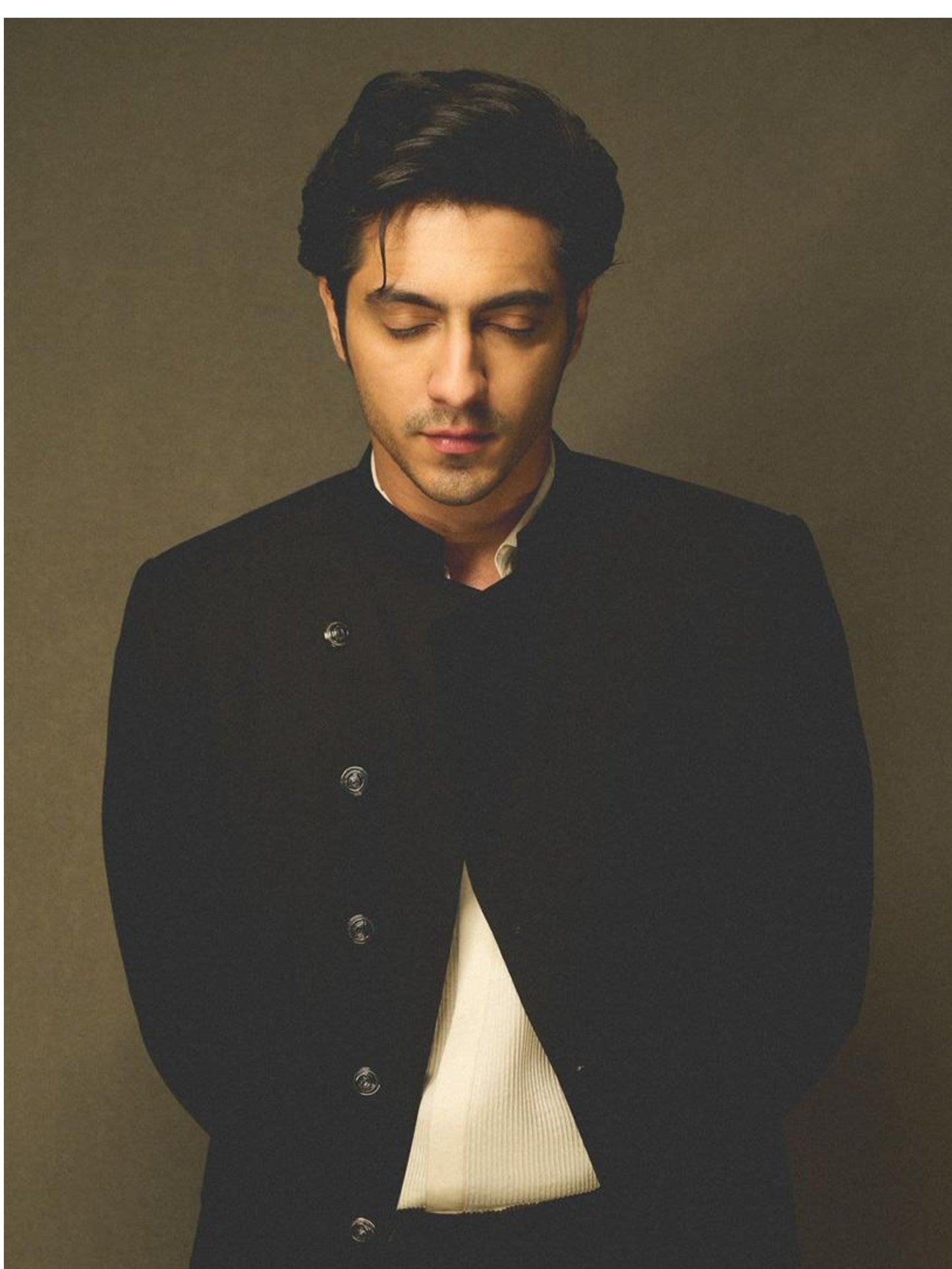 Ahaan Pandey • In Classic Black Bandhgala