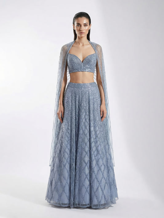 Geometric Lehenga Set