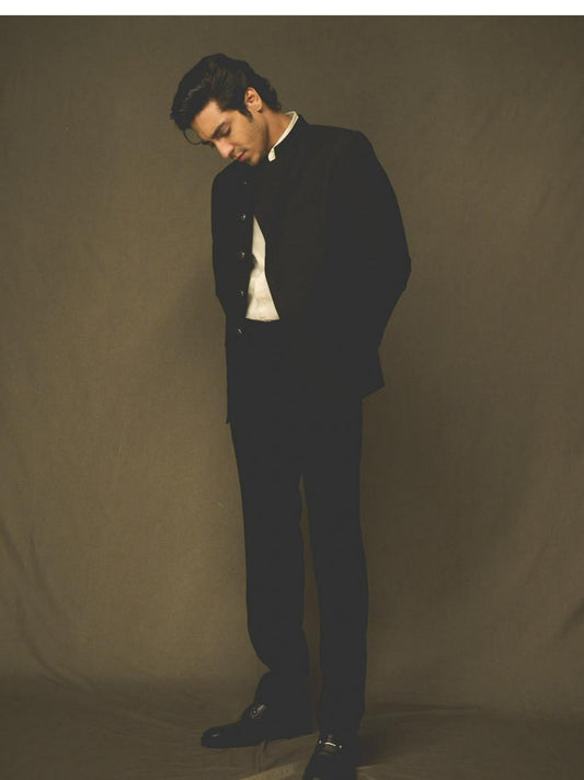 Ahaan Pandey • In Classic Black Bandhgala