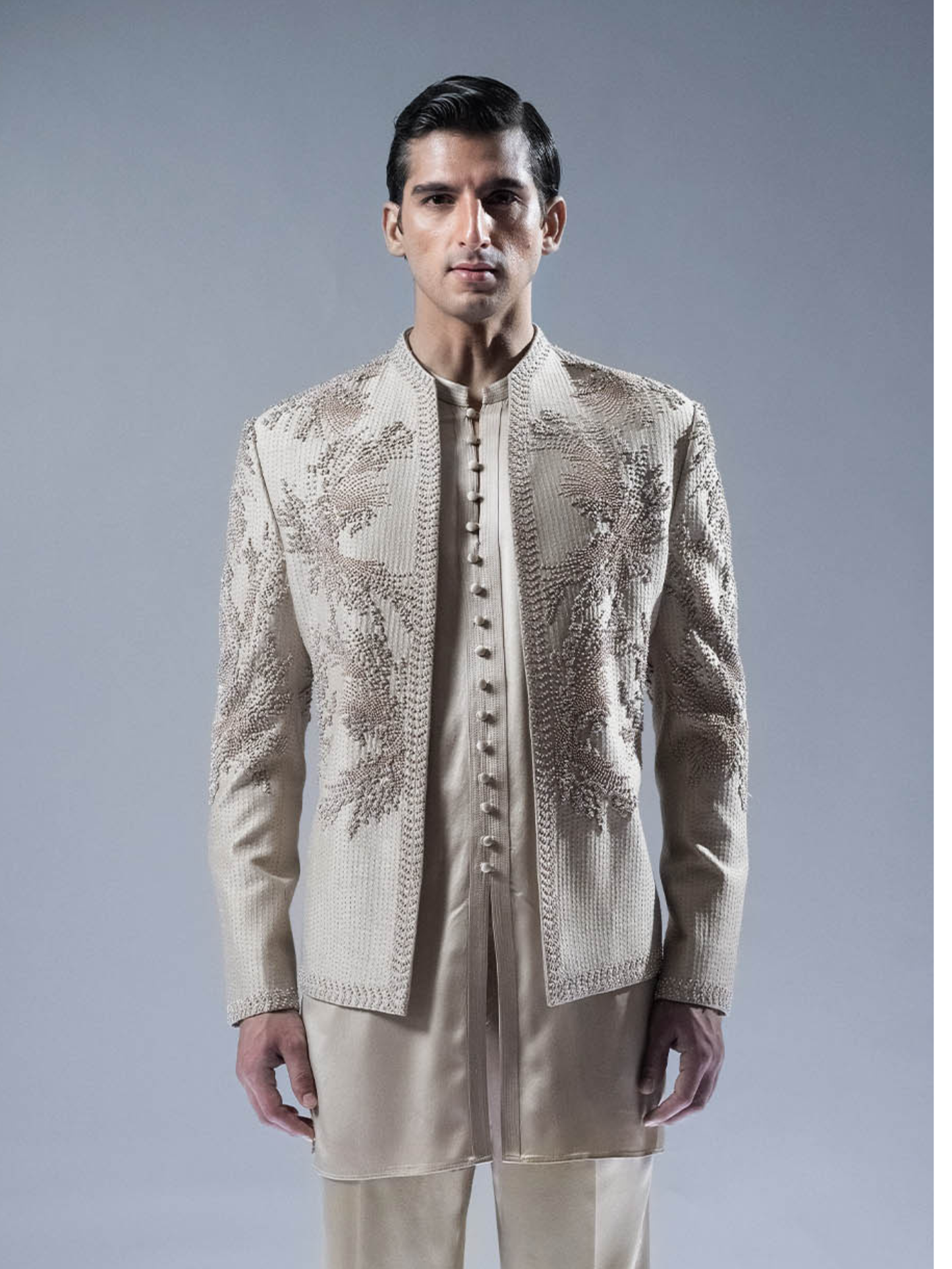 Solstice Embroidered Bandhgala Set