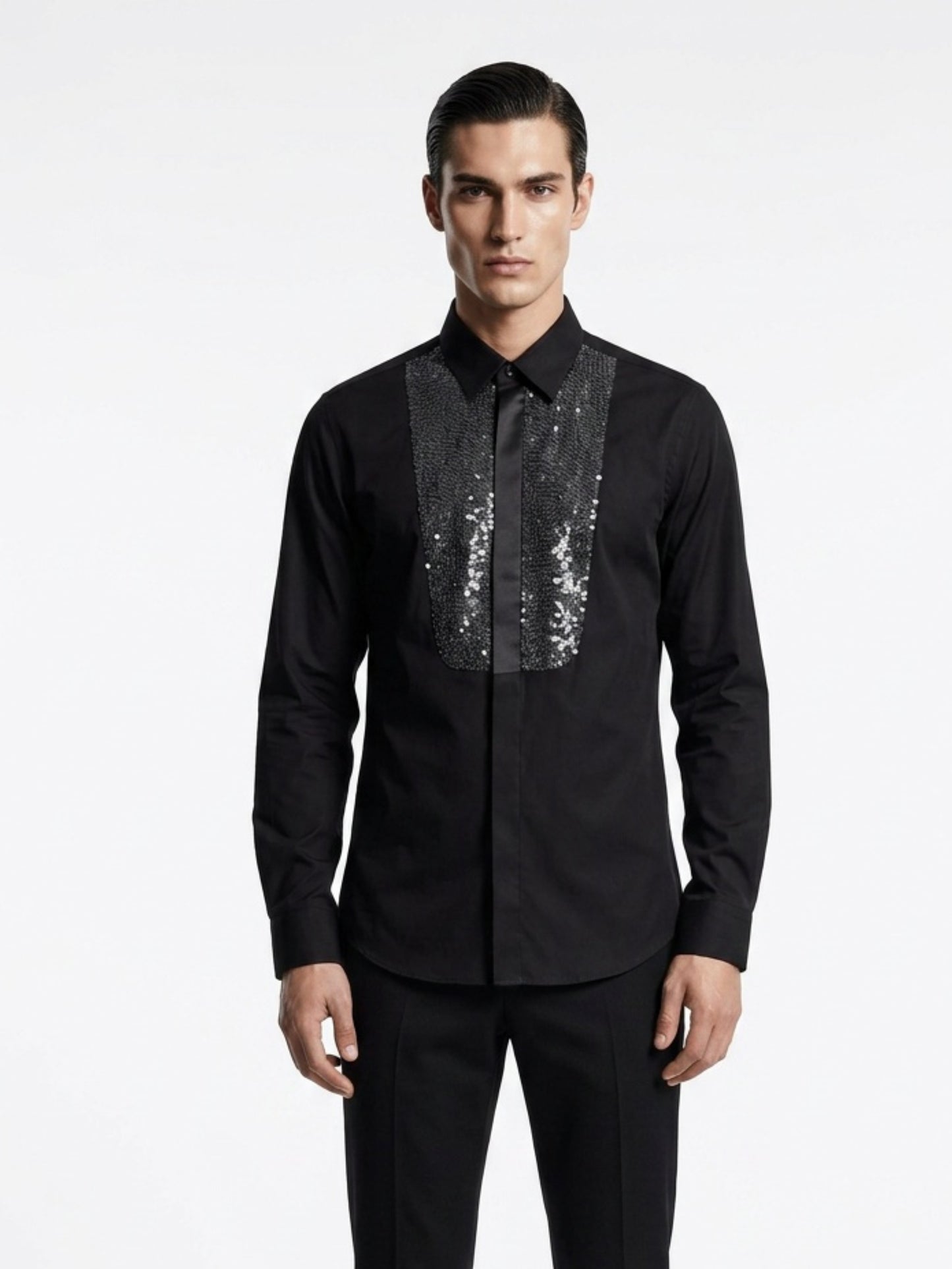 Imperial Crest Embellished Shirt
