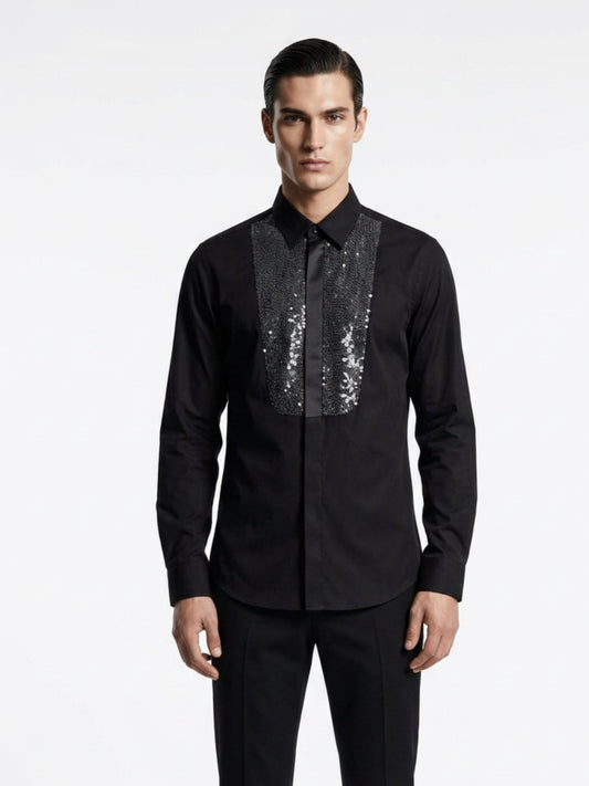 Imperial Crest Embellished Shirt
