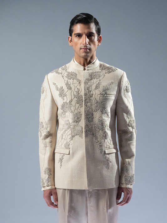 Pearl Cascade Bandhgala Set