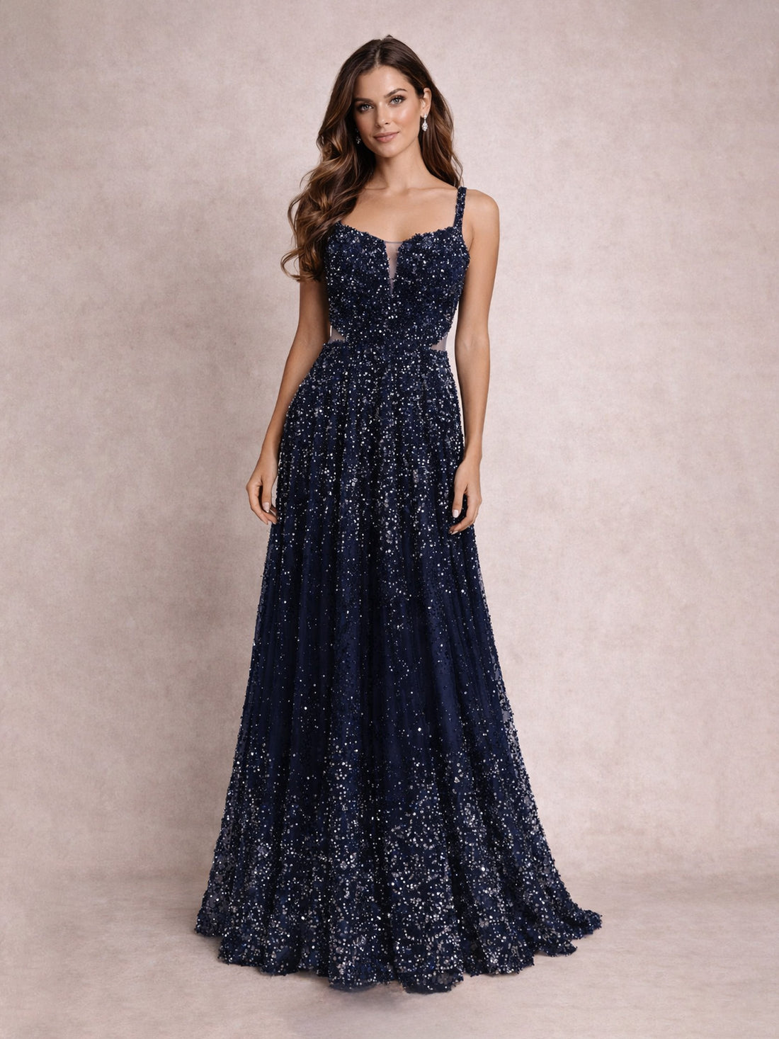 Midnight Noir Embellished Gown