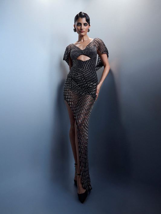 Gilded Midnight Dress