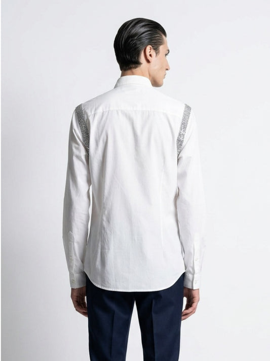 Armhole Embroidery Shirt