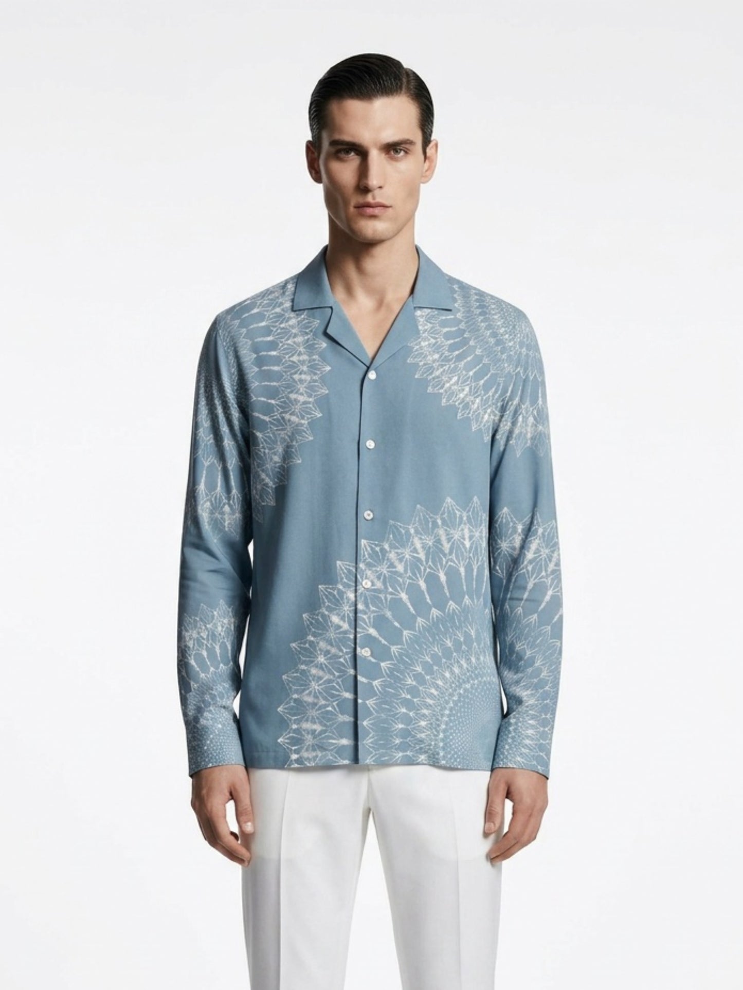 Azure Mirage Printed Shirt