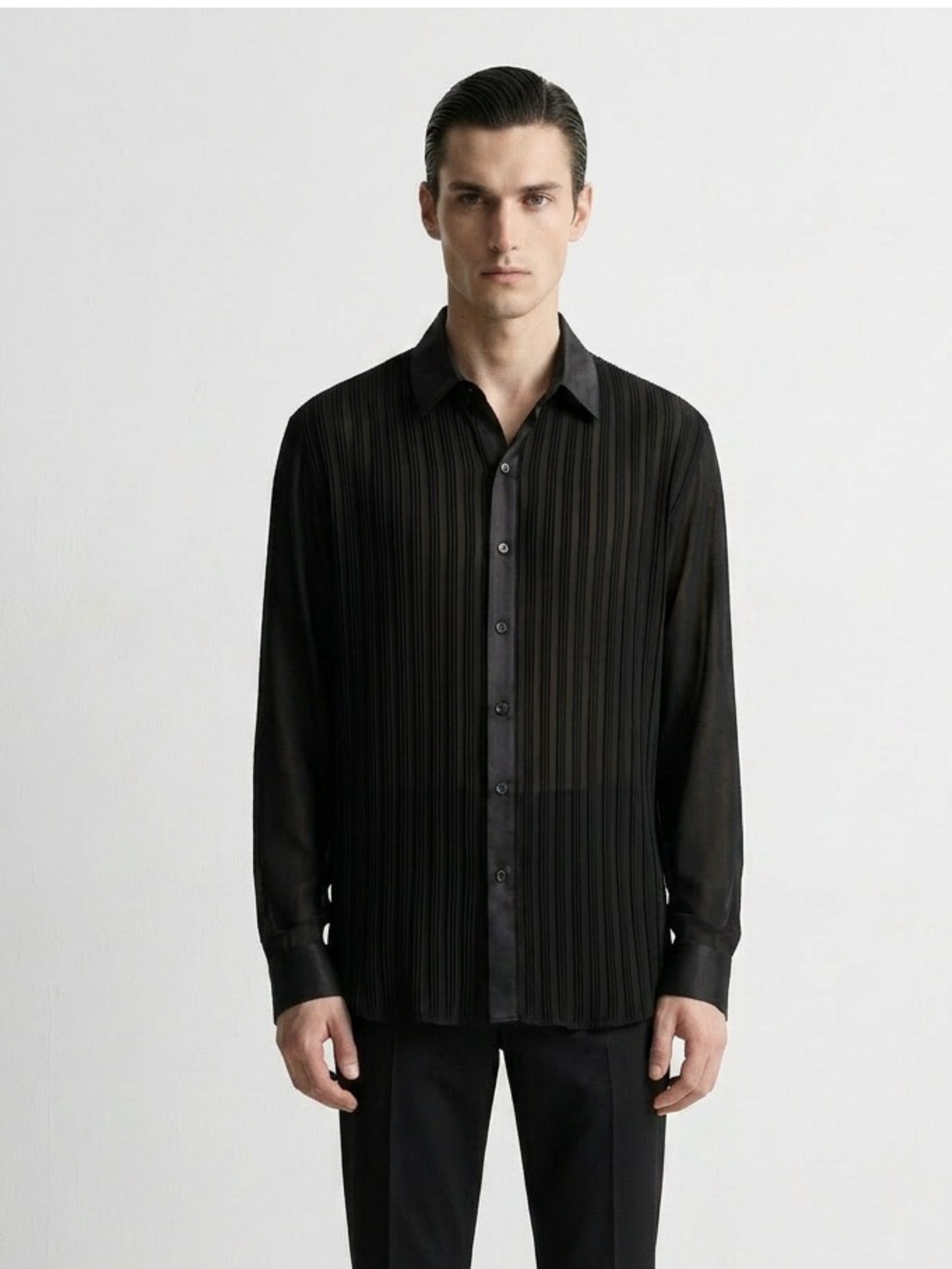 Noir Lineation Formal Shirt