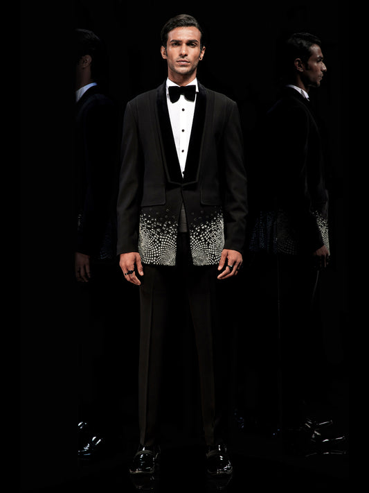 Theo Galaxy Embellished Tuxedo Set