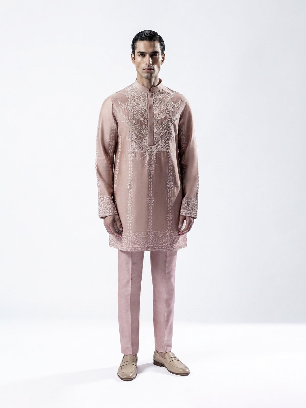 Linear Lattice Kurta Set