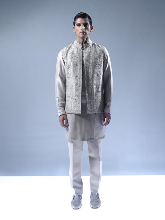Regal Filigree Waist Jacket Set