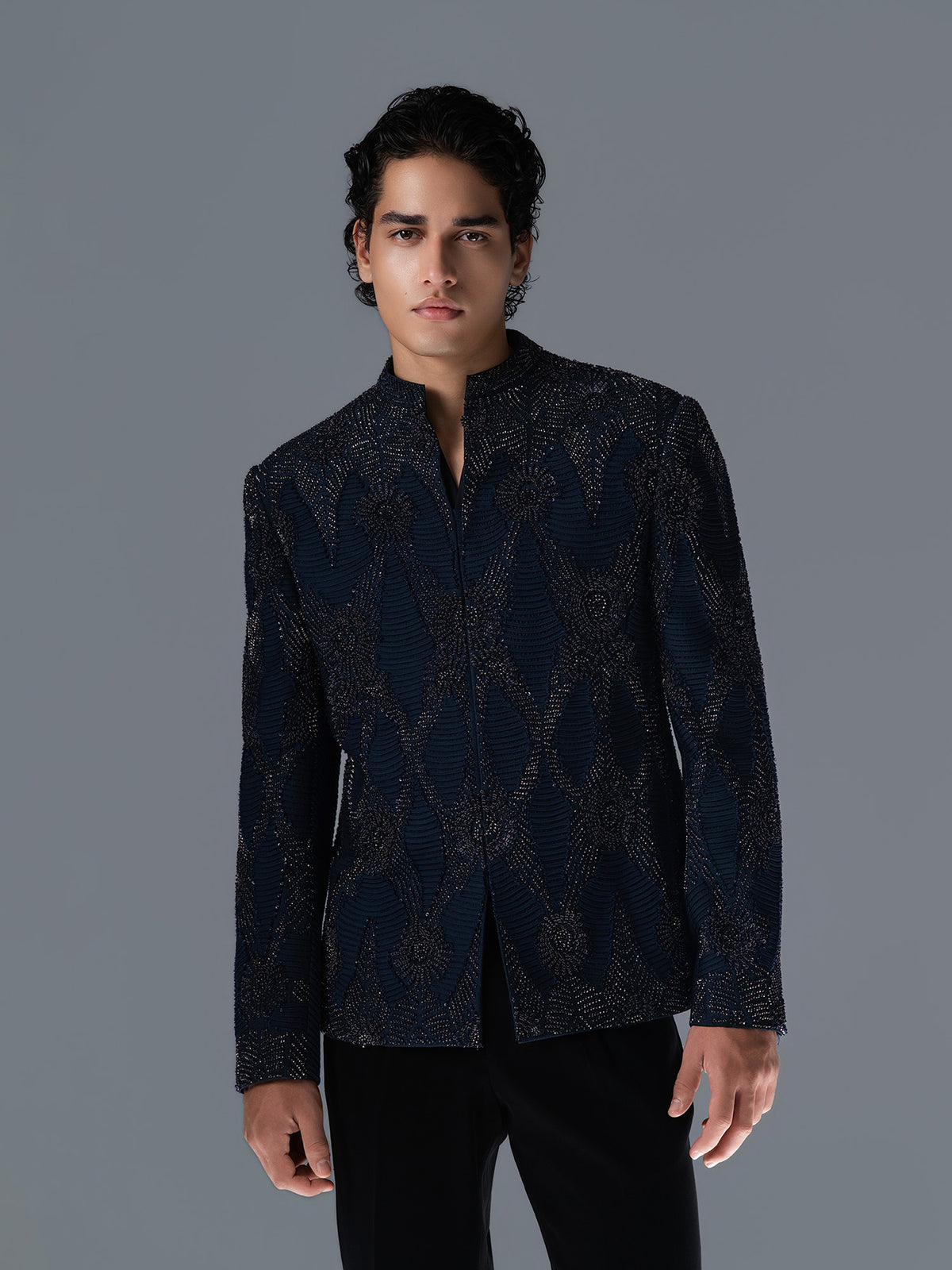 Auric Rhythm Bandhgala Set