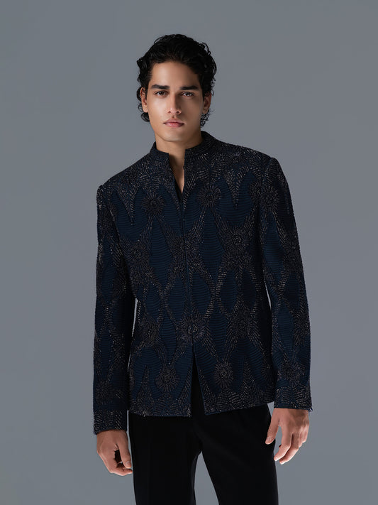 Auric Rhythm Bandhgala Set
