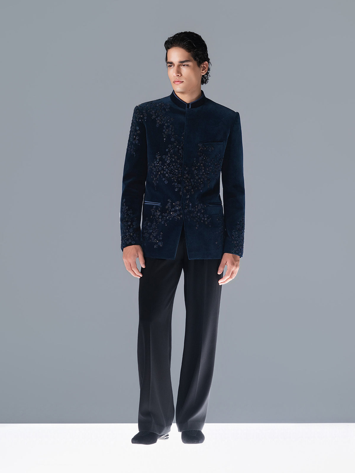 Midnight Constellation Bandhgala Set