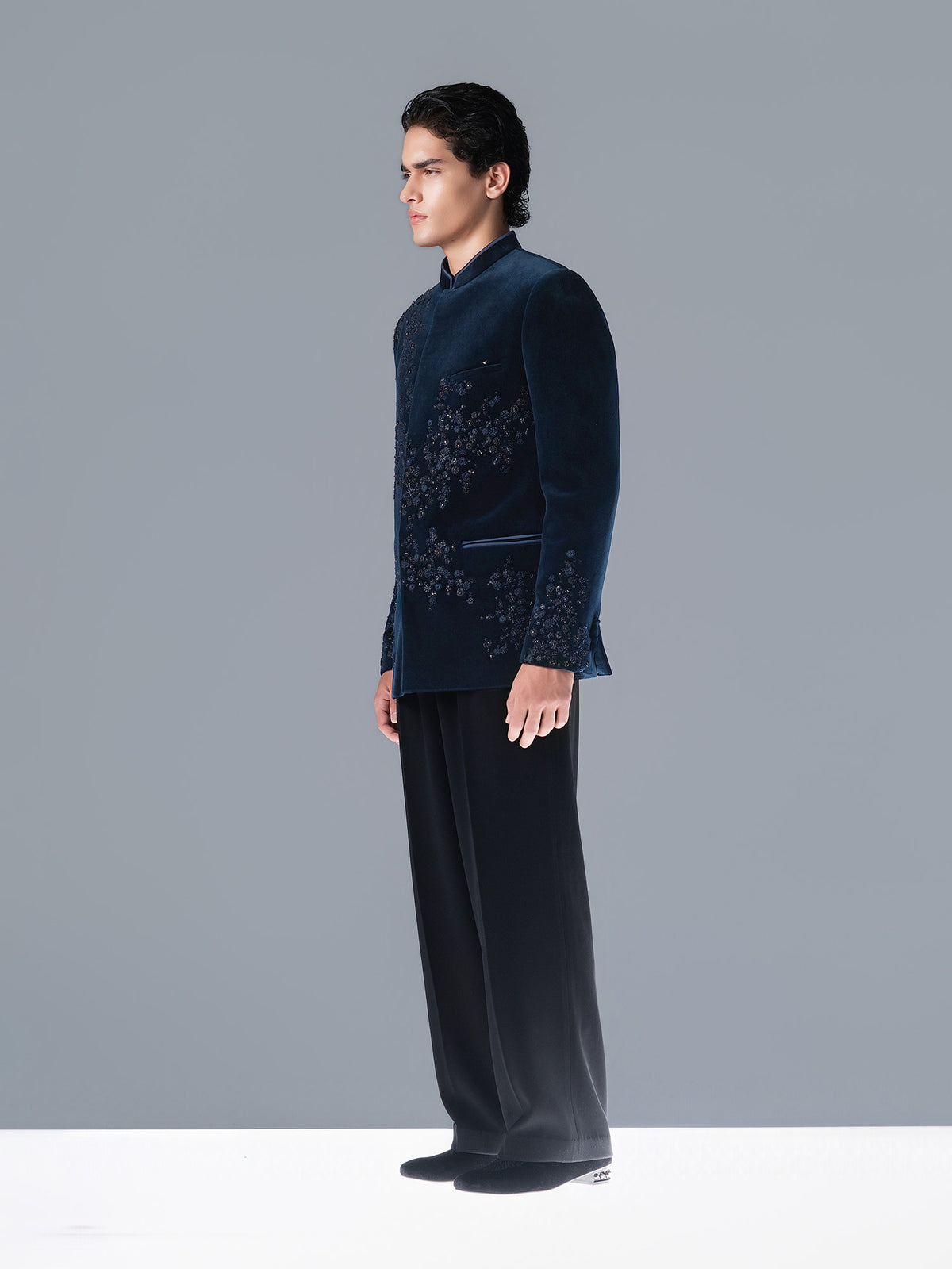 Midnight Constellation Bandhgala Set