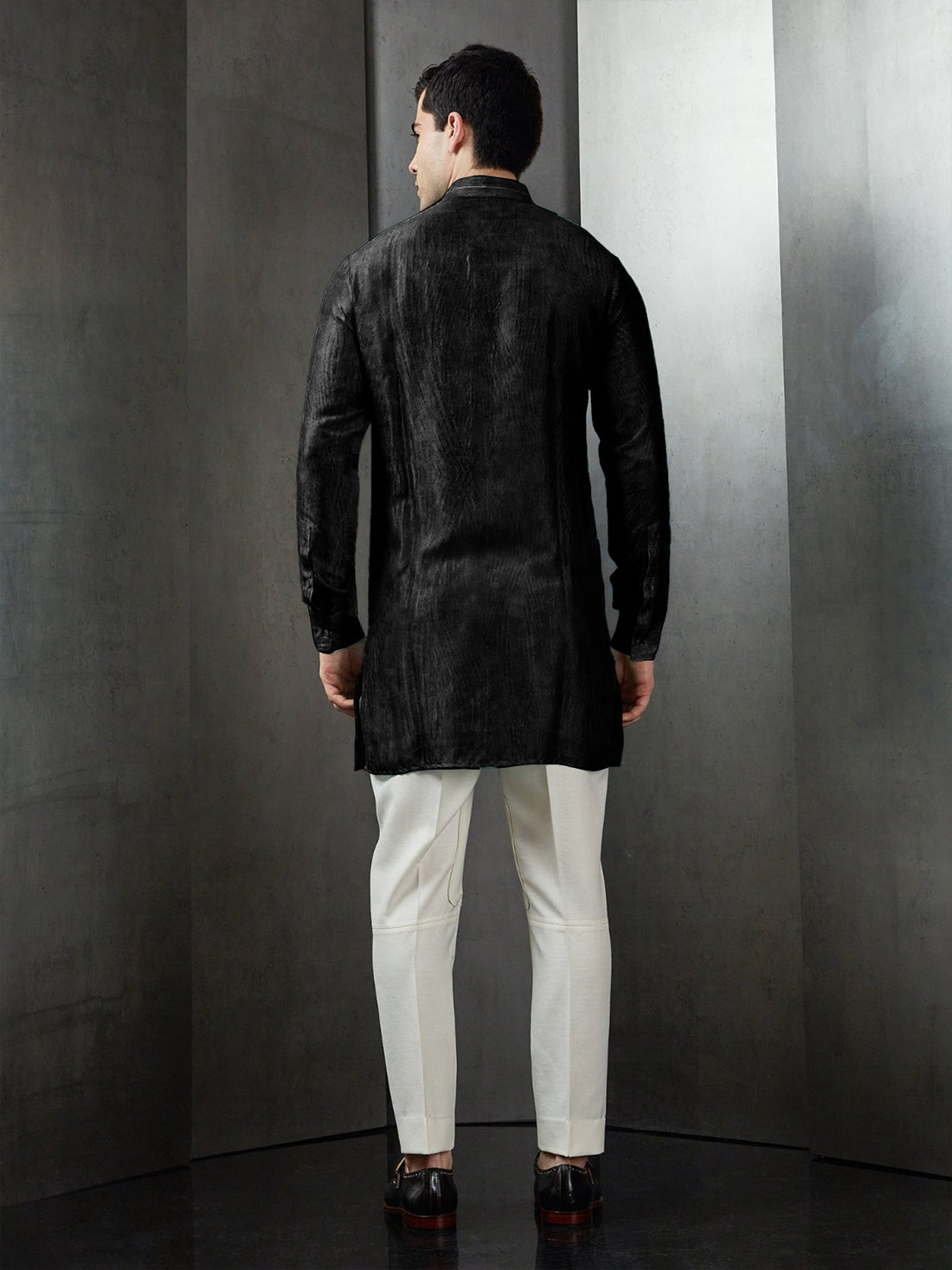 Interstellar Lines Printed Short Kurta