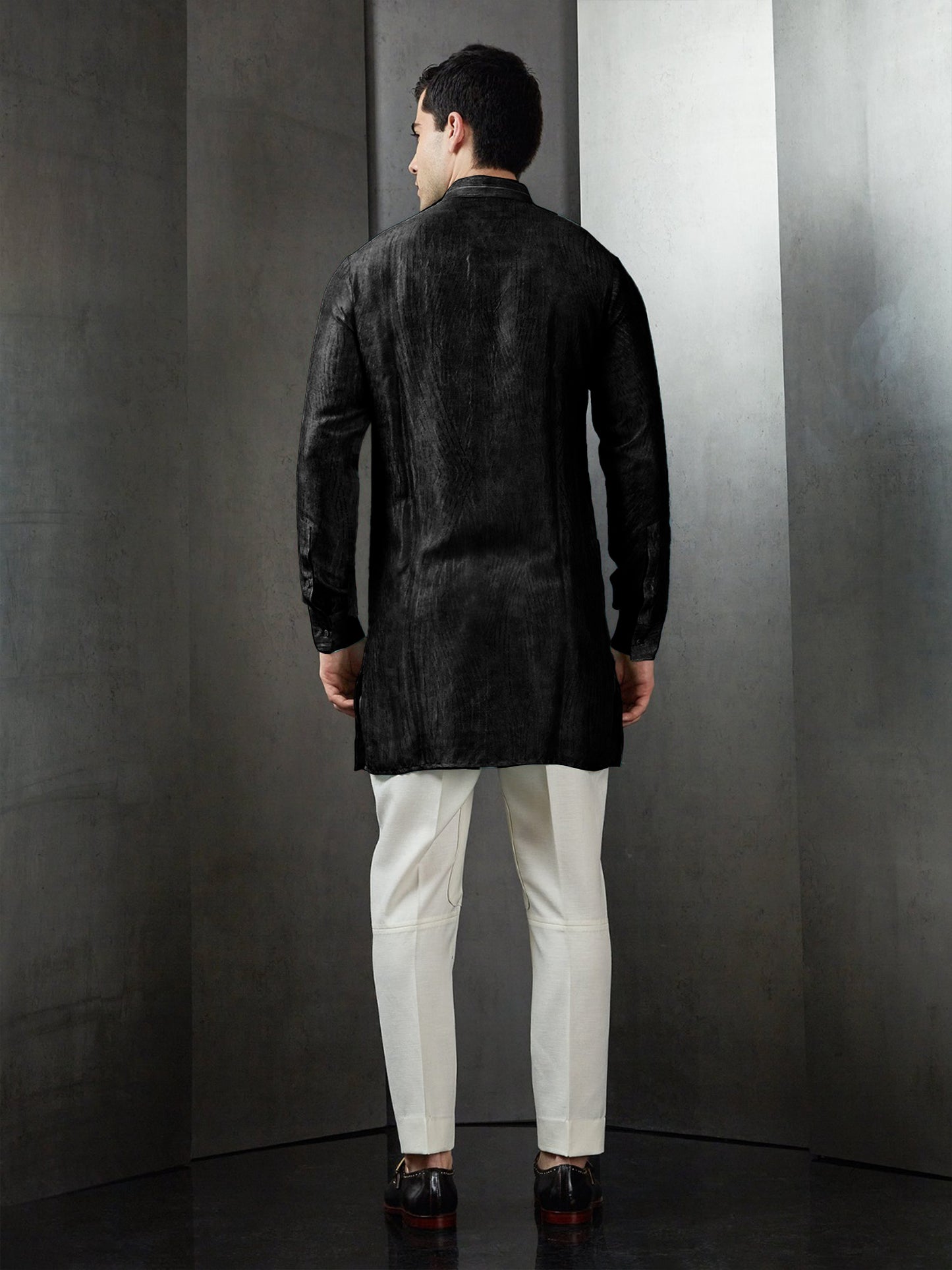 Interstellar Lines Printed Short Kurta