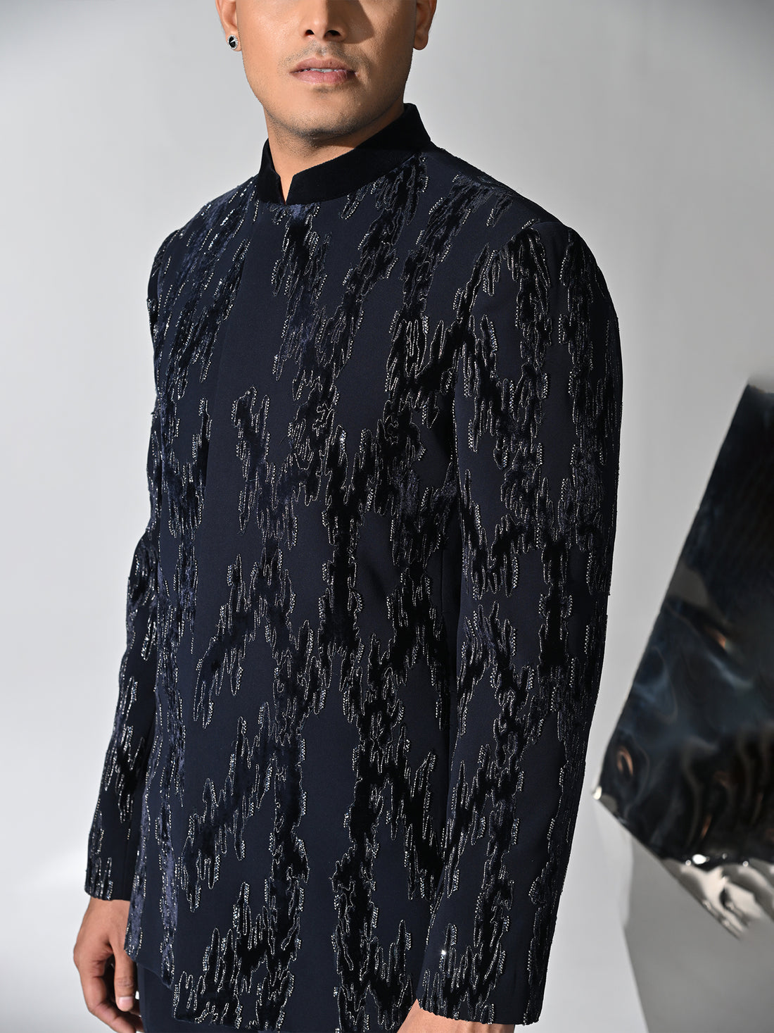 Midnight Cascade Bandhgala