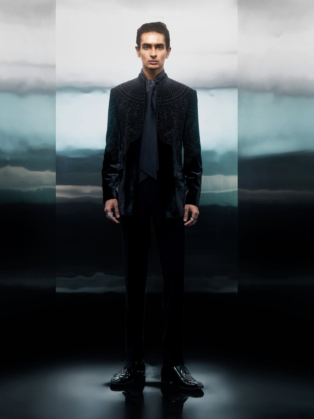 Obsidian Aura Bandhgala