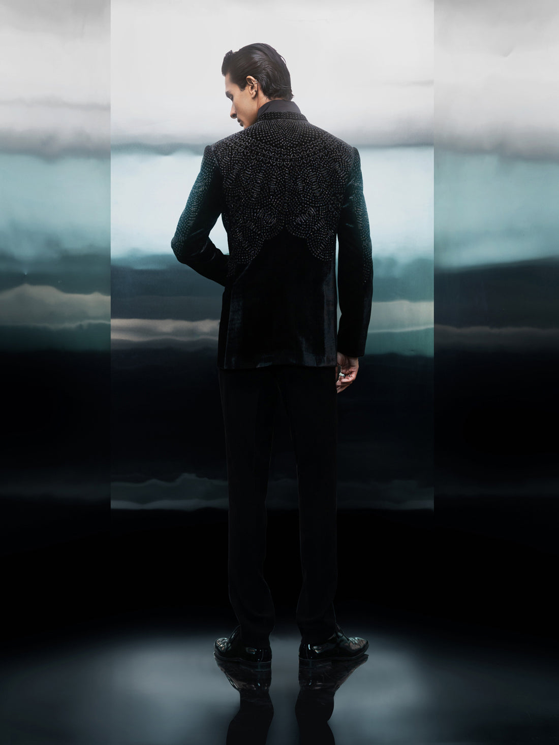 Obsidian Aura Bandhgala