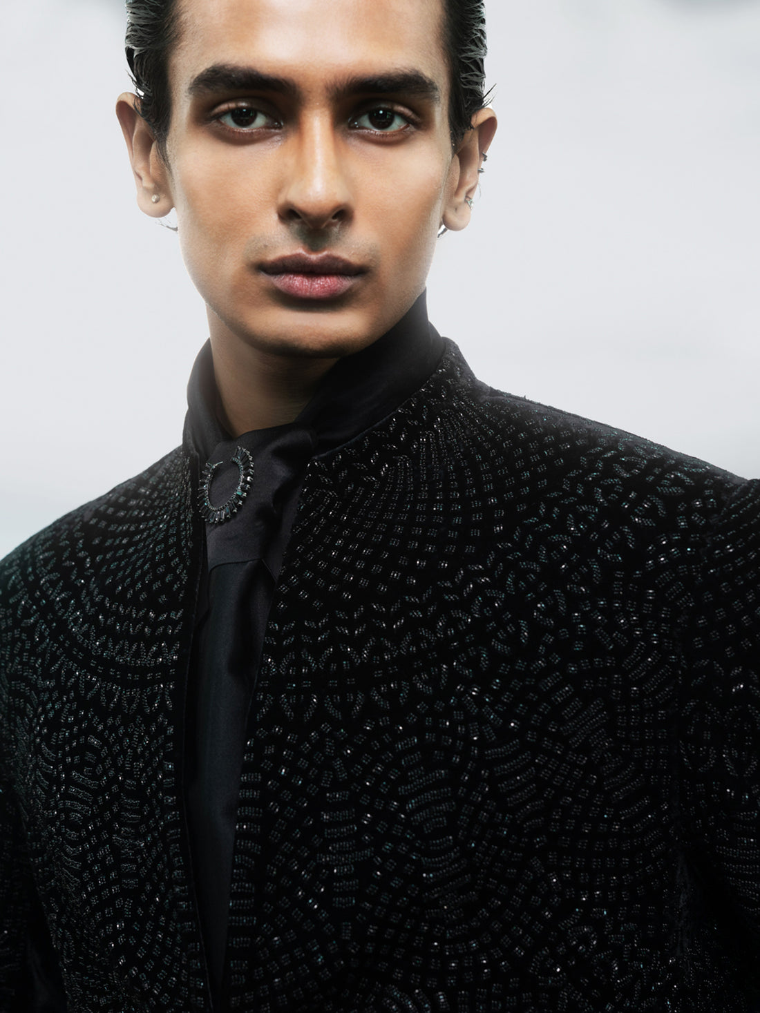 Obsidian Aura Bandhgala