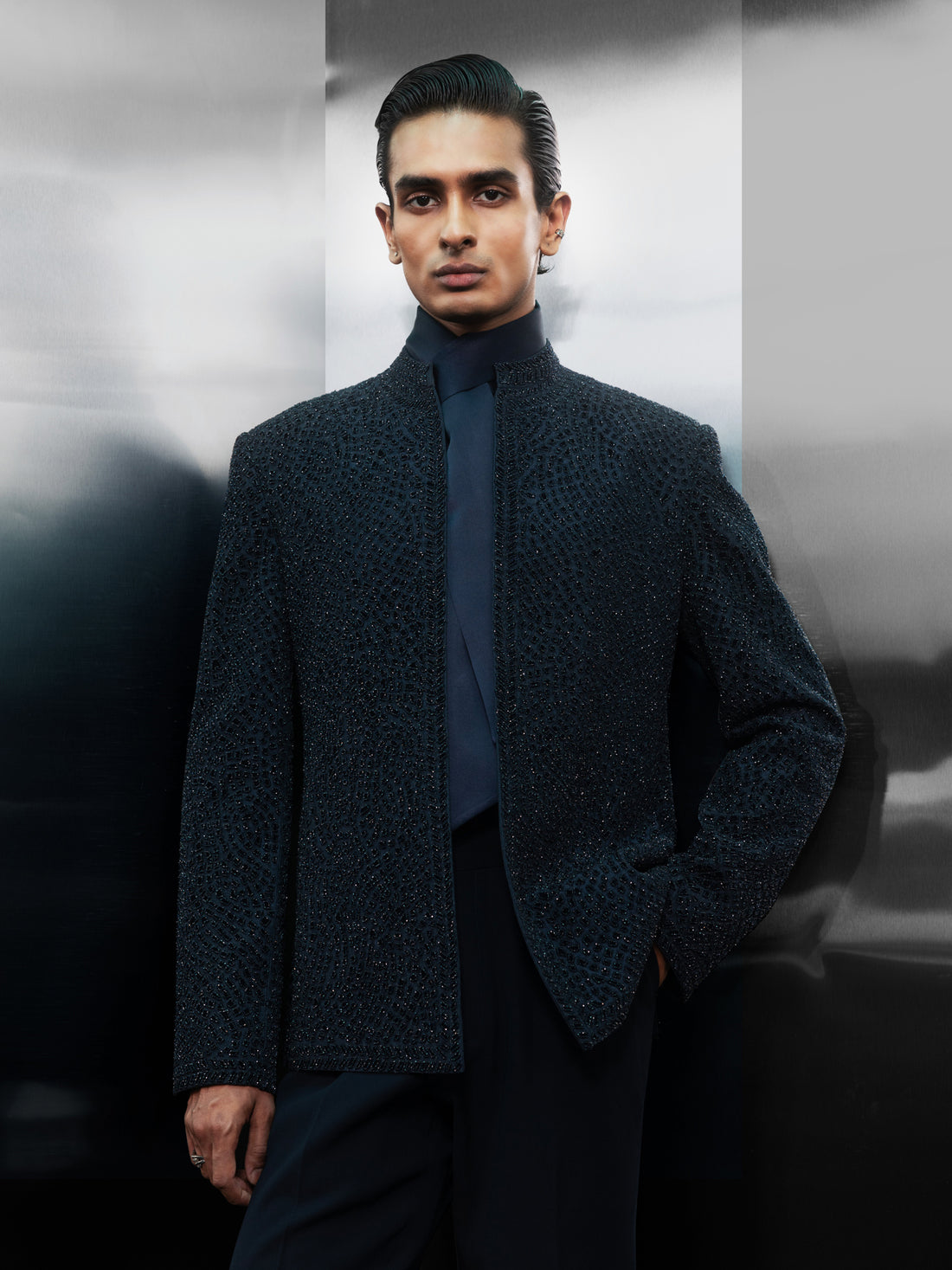 Nebula Twilight Minimalist Bandhgala