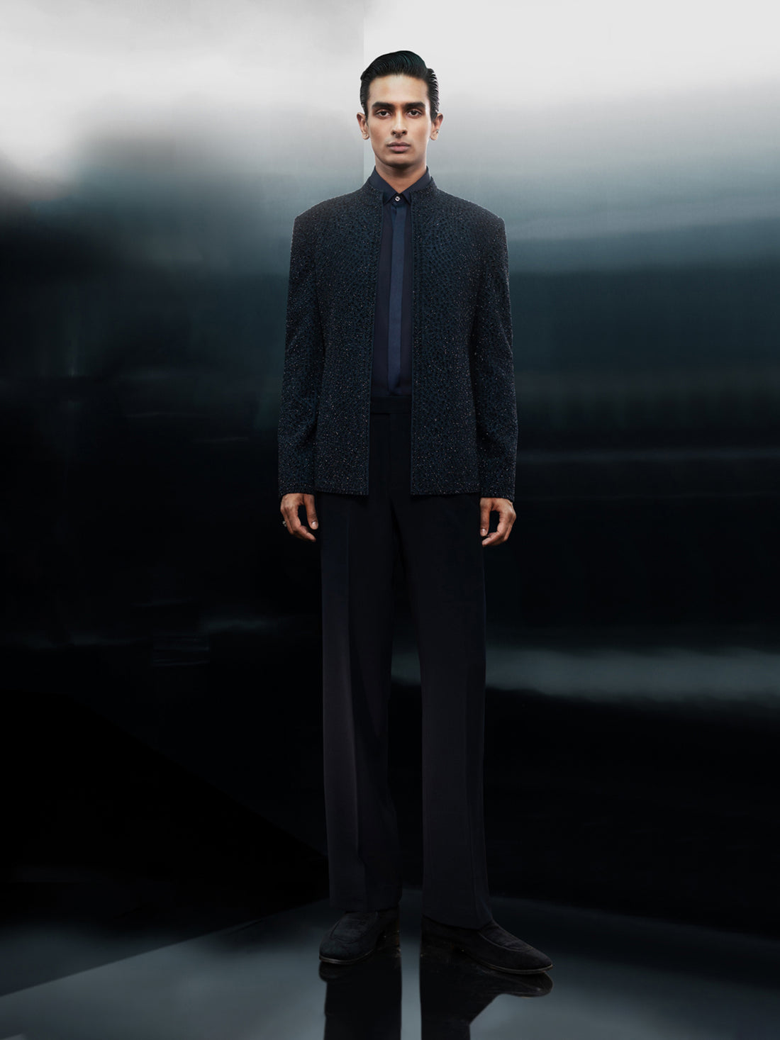 Nebula Twilight Minimalist Bandhgala