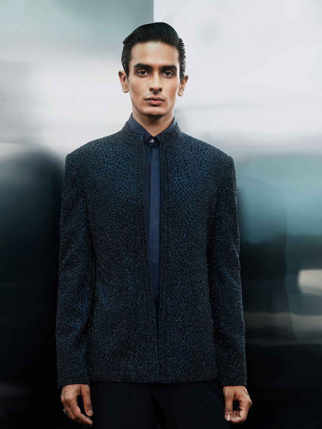 Nebula Twilight Minimalist Bandhgala