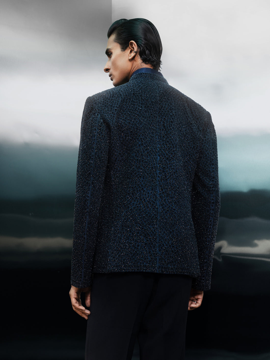 Nebula Twilight Minimalist Bandhgala