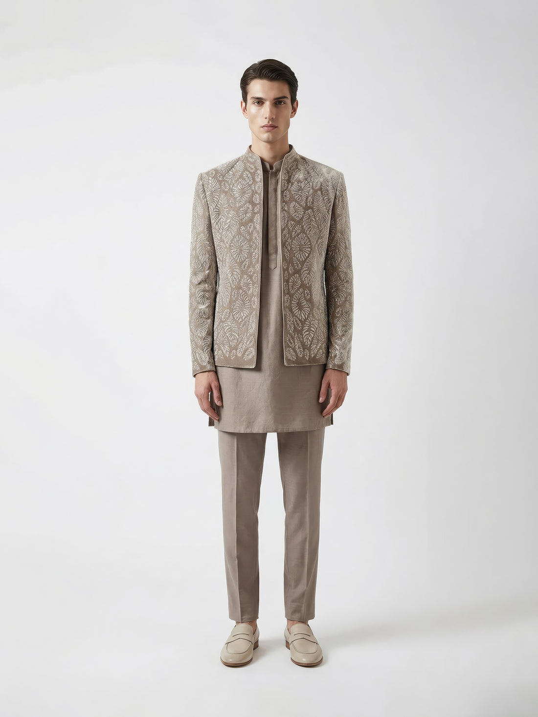 Tidal Frost Bandhgala Set