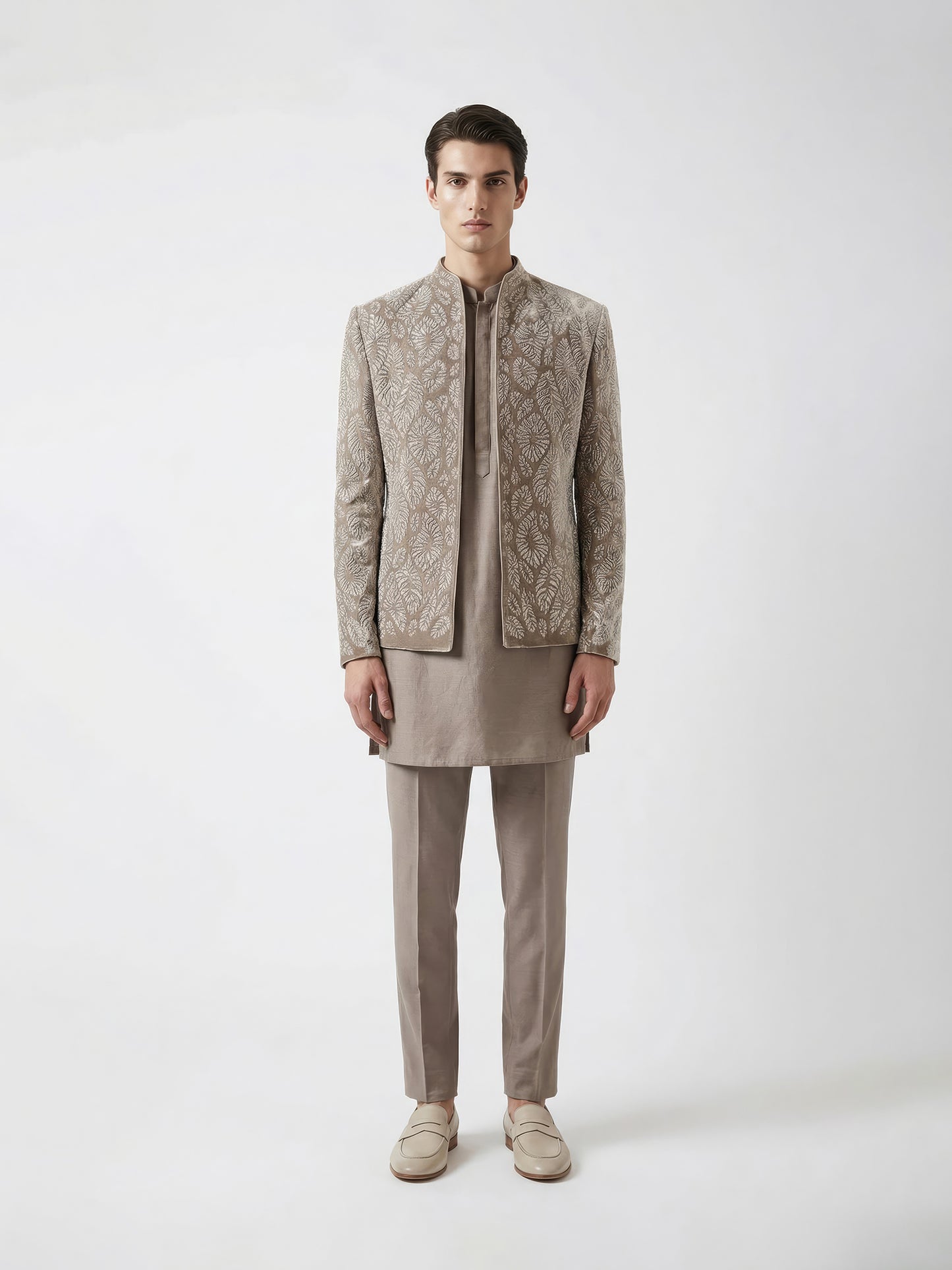 Tidal Frost Bandhgala Set