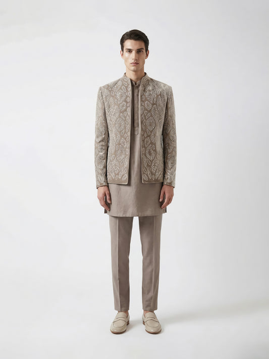 Tidal Frost Bandhgala Set