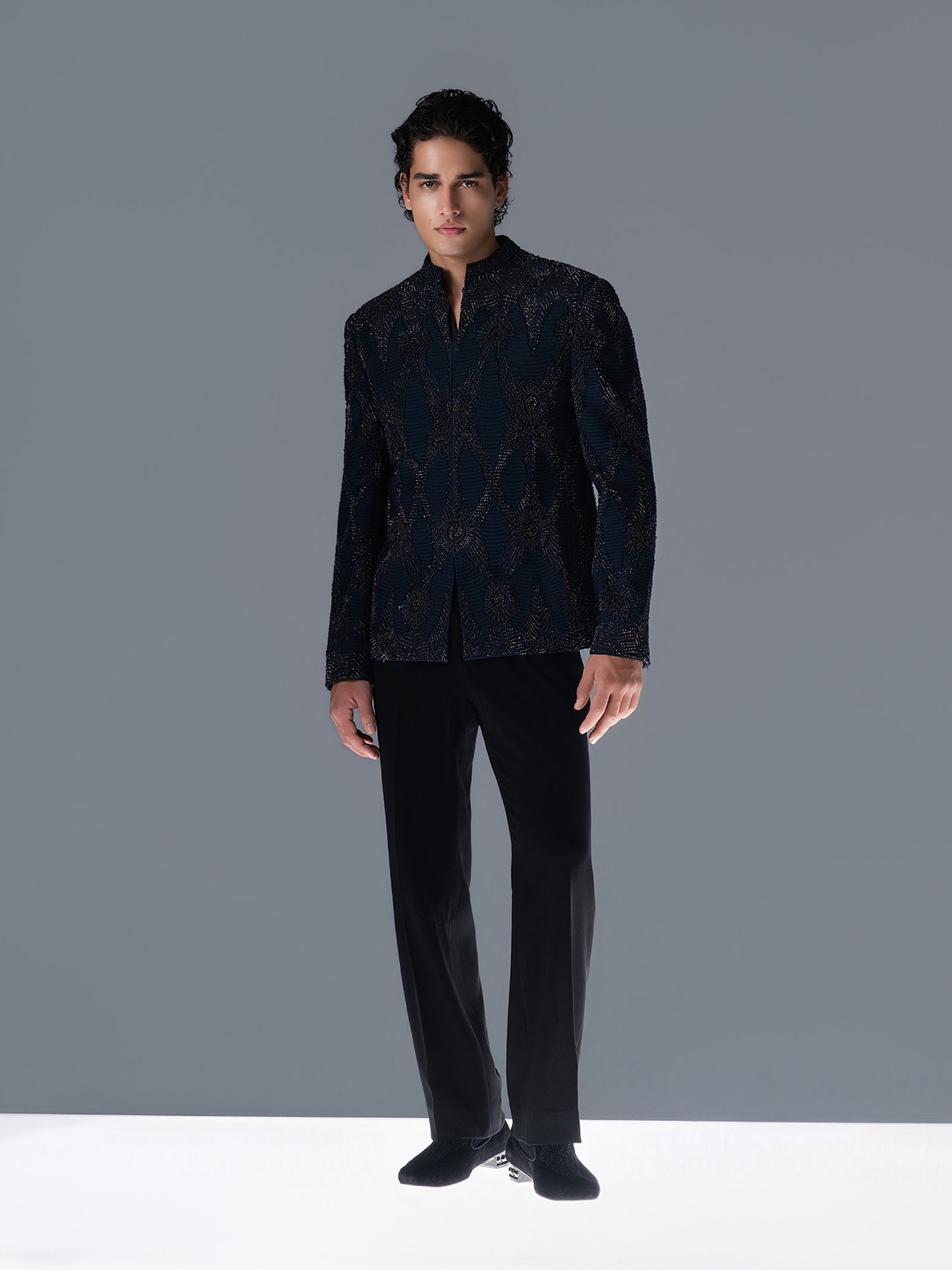 Auric Rhythm Bandhgala Set