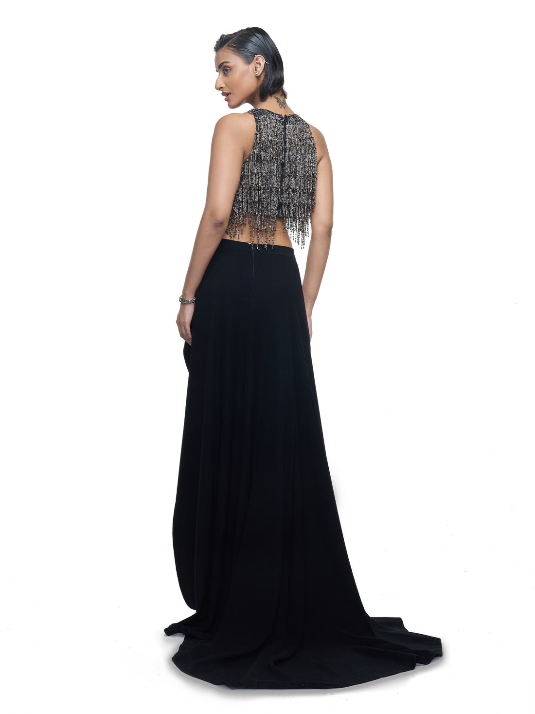 Ceres Metallic Fringe Top