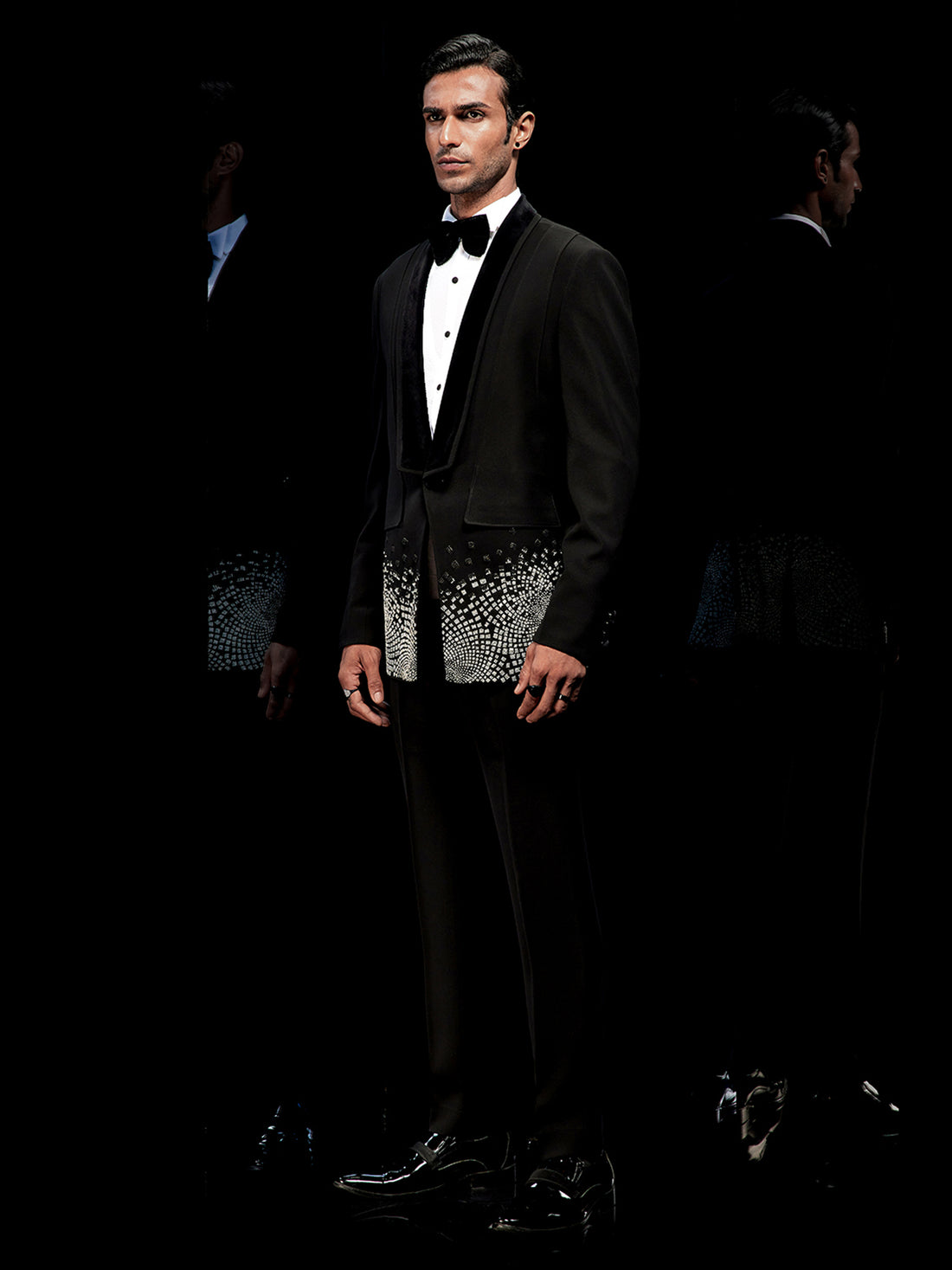 Theo Galaxy Embellished Tuxedo Set