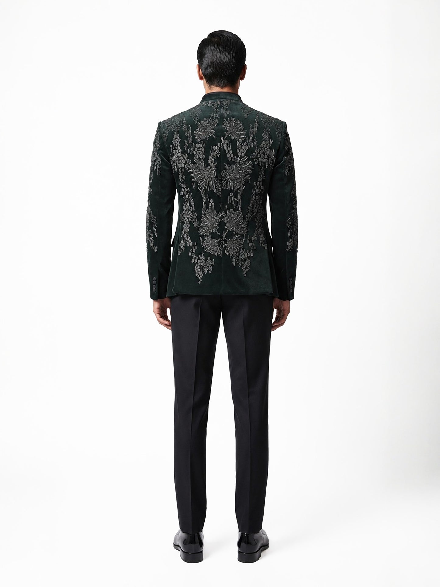 Fully Embroidered With Silk Threads Bandhgala Set