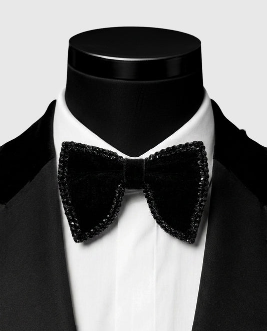 Crystal Edge Bow Tie