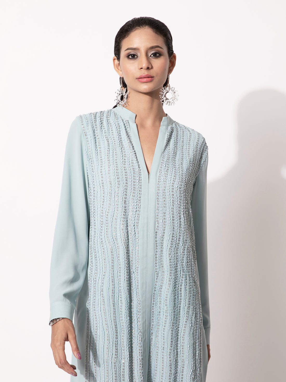 Applique Work Kurta Set