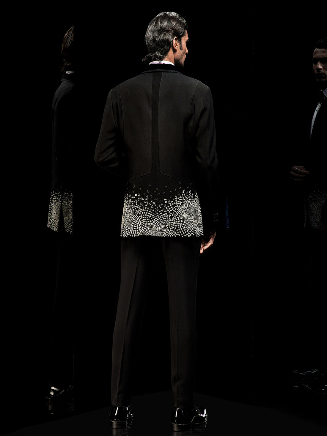 Theo Galaxy Embellished Tuxedo Set