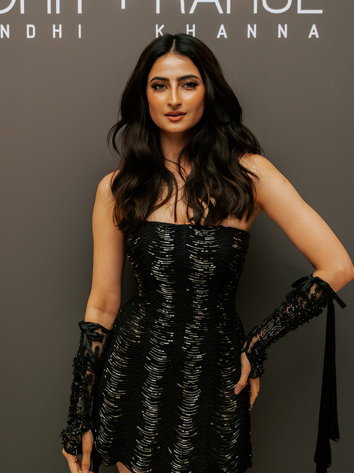 Palak Tiwari • In Ripple Mini Dress