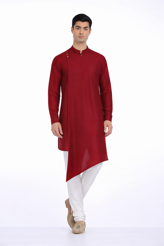 Scarlet Drape Kurta