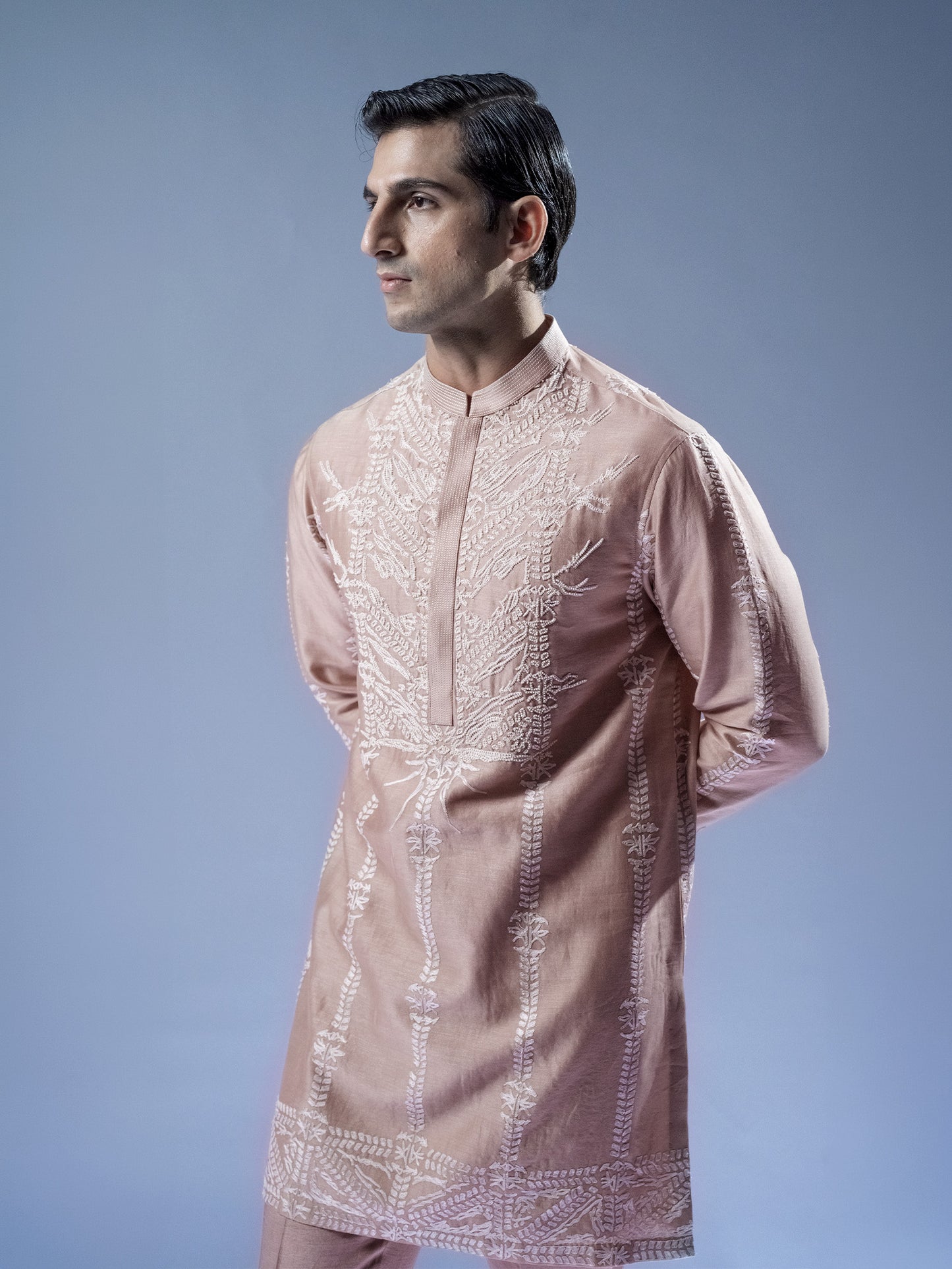Linear Lattice Kurta Set