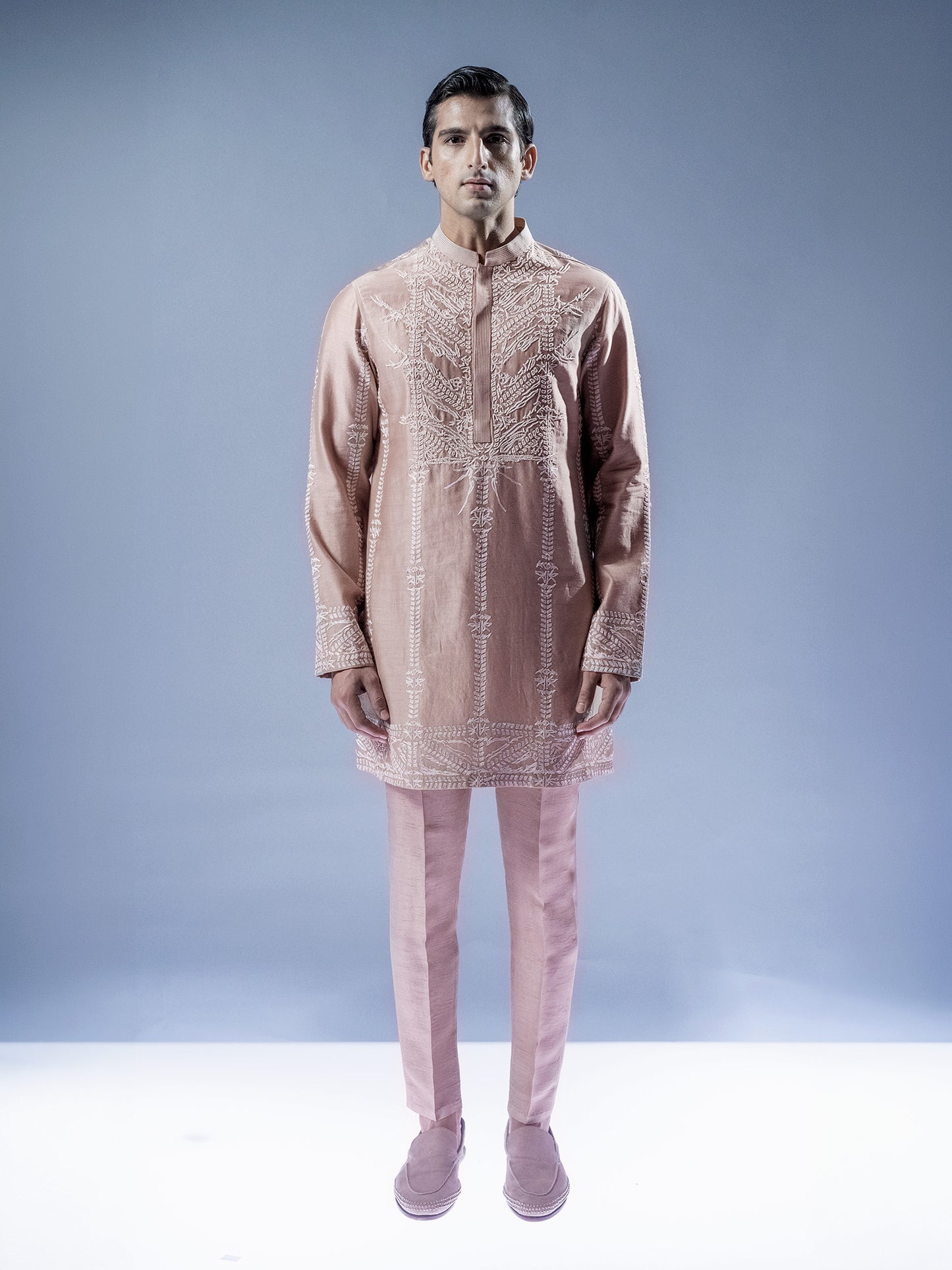 Linear Lattice Kurta Set