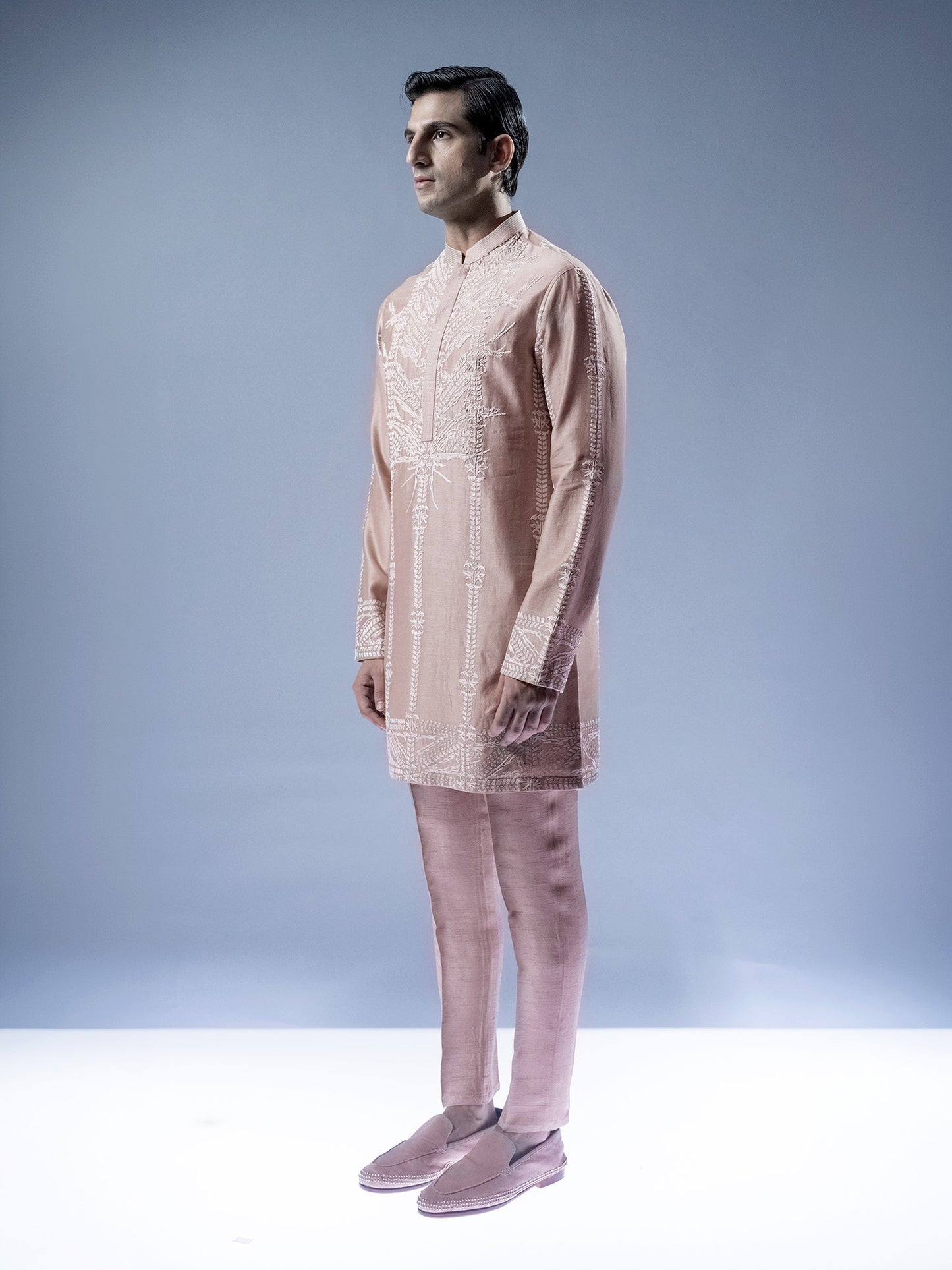 Linear Lattice Kurta Set