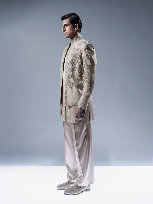 Solstice Embroidered Bandhgala Set