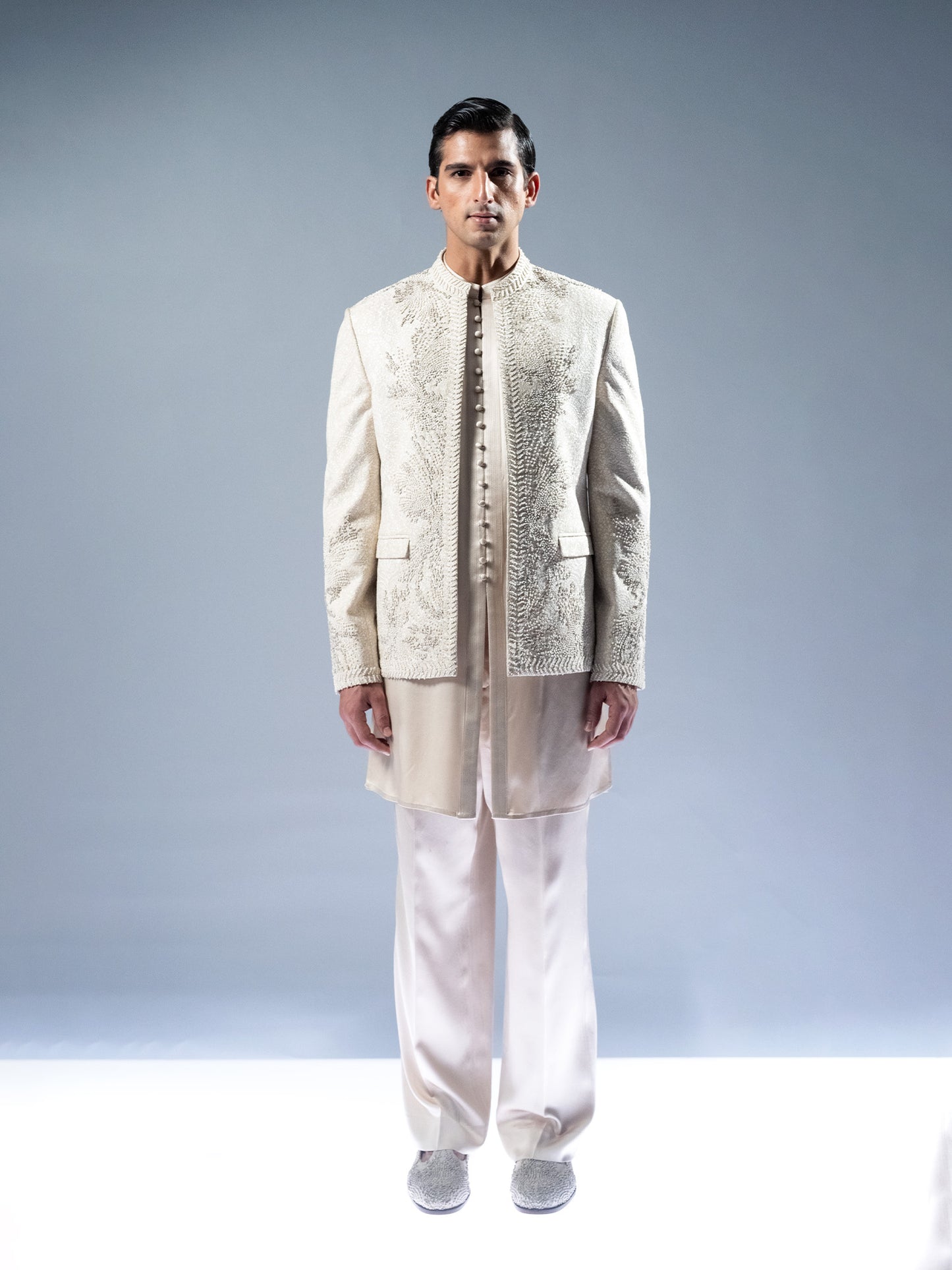 Luminous Shore Bandhgala Set