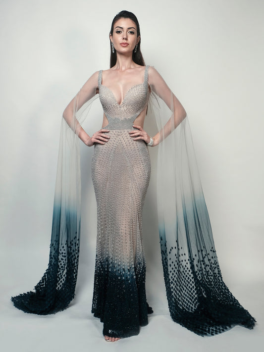 Arcuate Ombre Gown