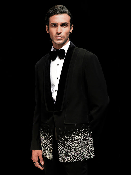 Theo Galaxy Embellished Tuxedo Set
