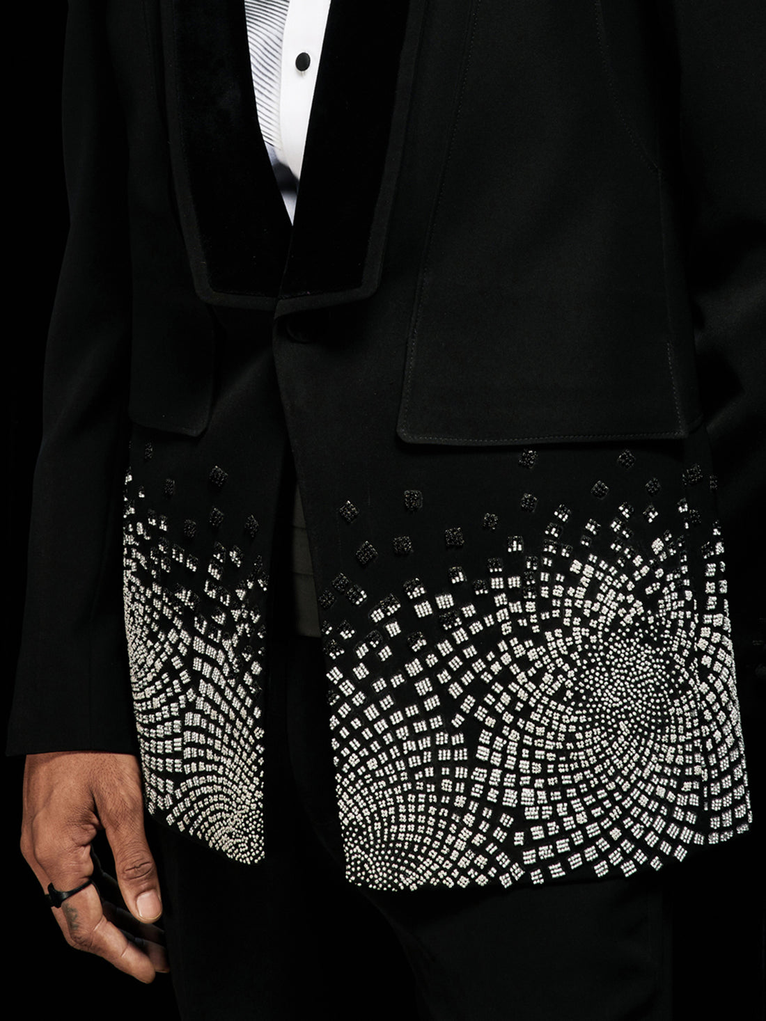 Theo Galaxy Embellished Tuxedo Set